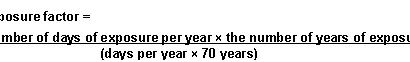 Factor de exposición para efectos cancerígenos