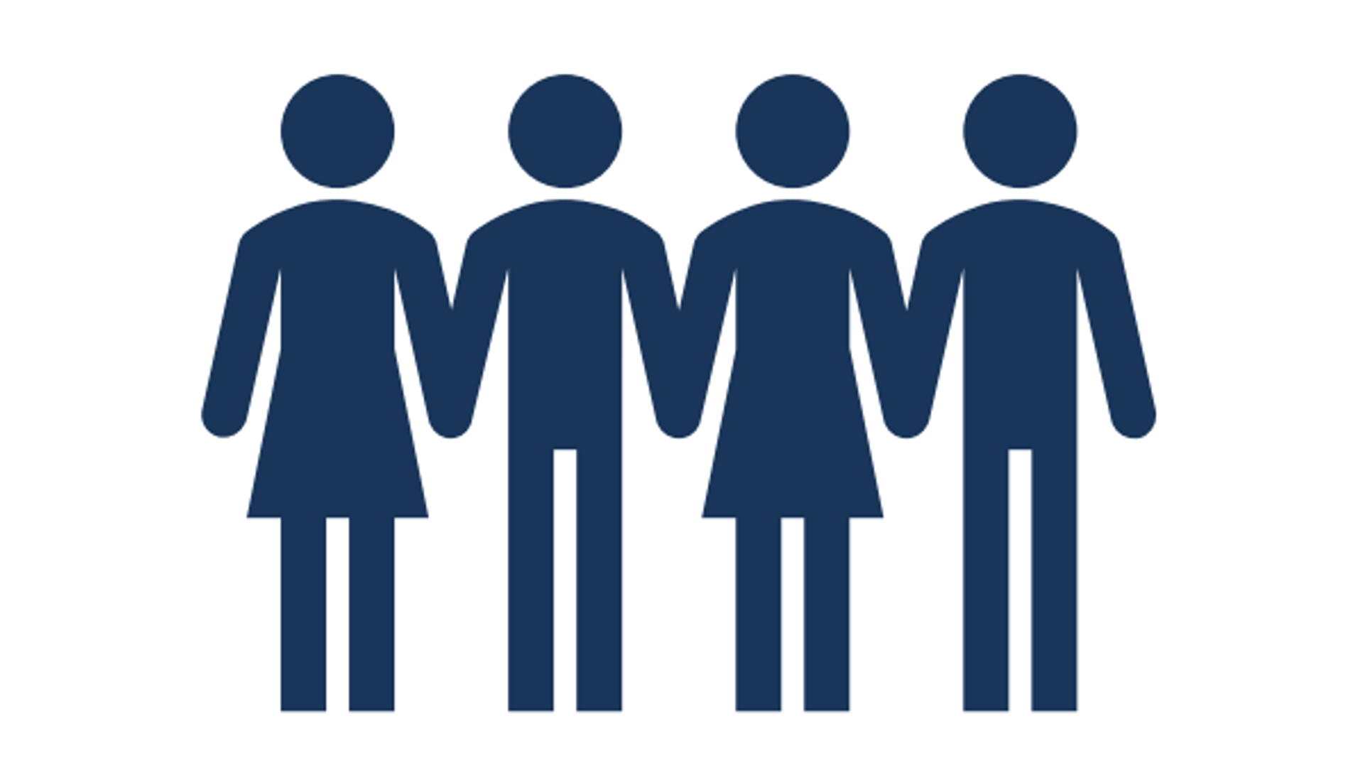 People Holding Hands Graphic