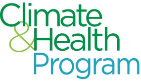 Decorative image that says Climate and Health Program