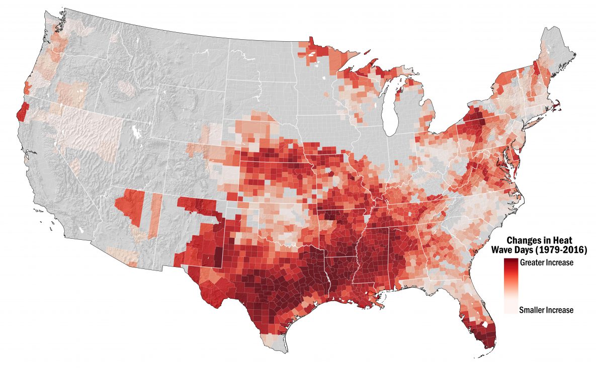 Decorative image that displays extreme heat map