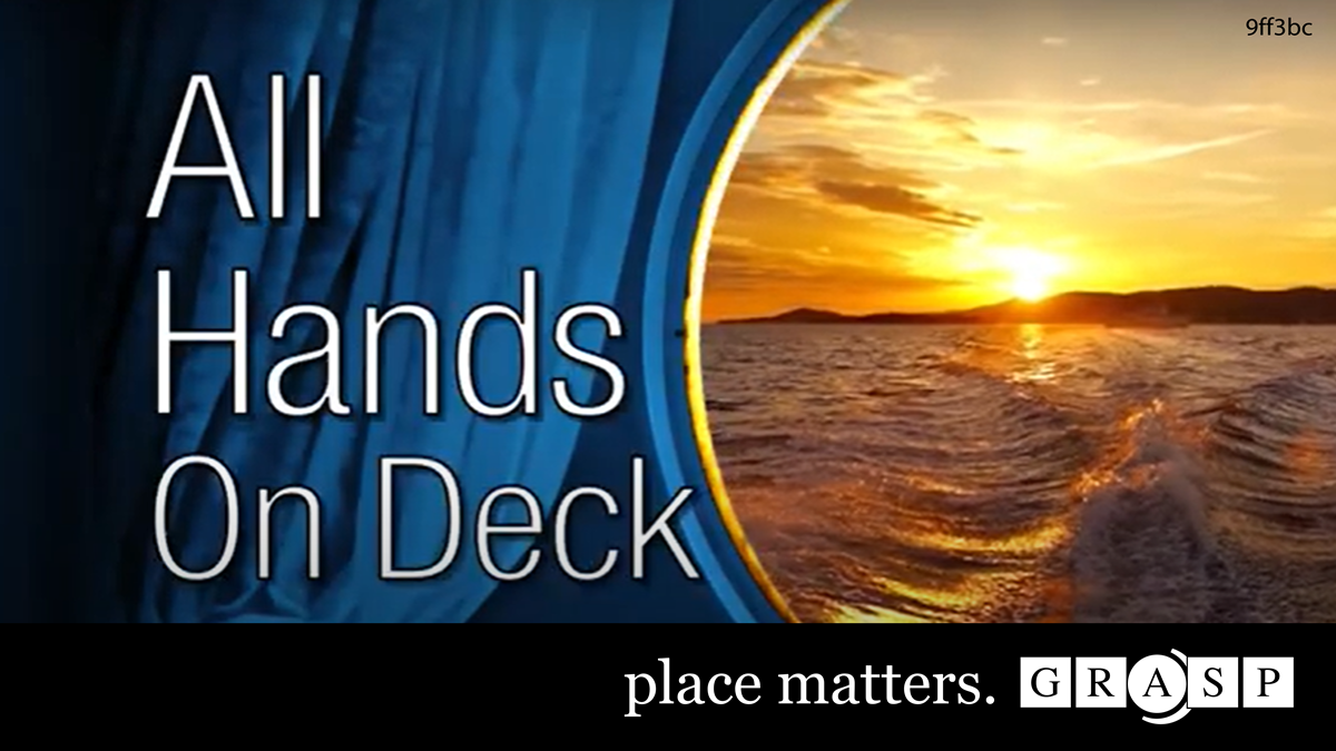 Screenshot of "All Hands on Deck" video title screen